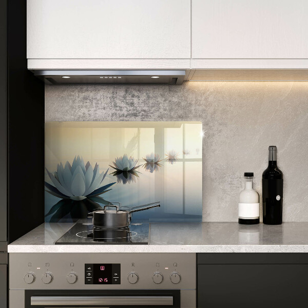 Sklo za varnú dosku Lily kvety na vode