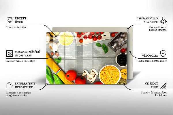Sklo za varnú dosku Kuchynské jedlo