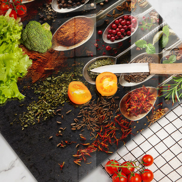 Sklo za varnú dosku Lyžice s korením