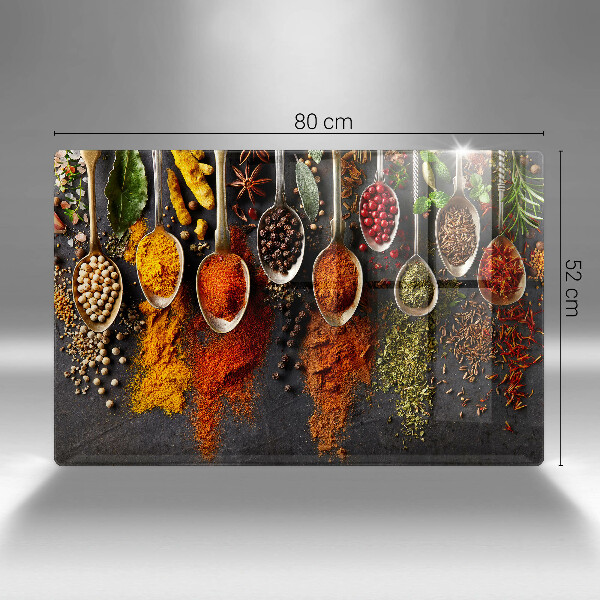 Sklo za varnú dosku Lyžice s korením