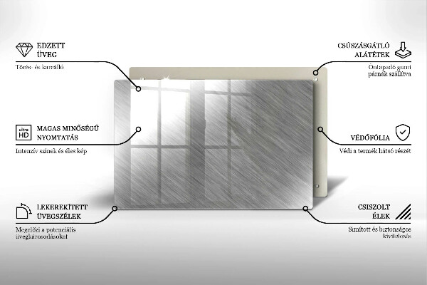 Kryt na indukčnú dosku Kovové textúry pozadia
