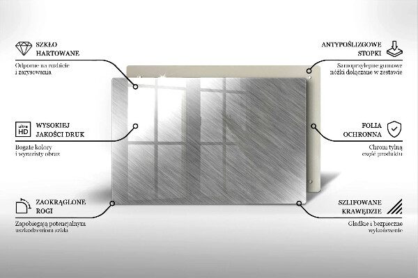 Kryt na indukčnú dosku Kovové textúry pozadia