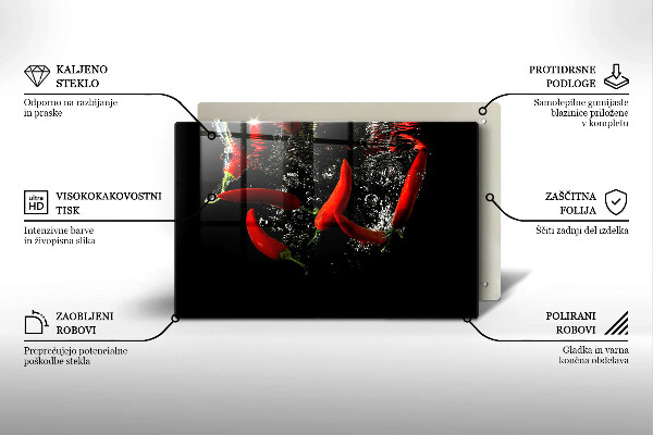 Kryt na indukčnú dosku Chilli papričky vo vode