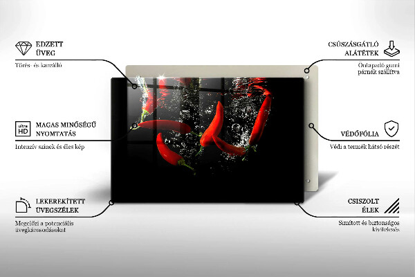 Kryt na indukčnú dosku Chilli papričky vo vode