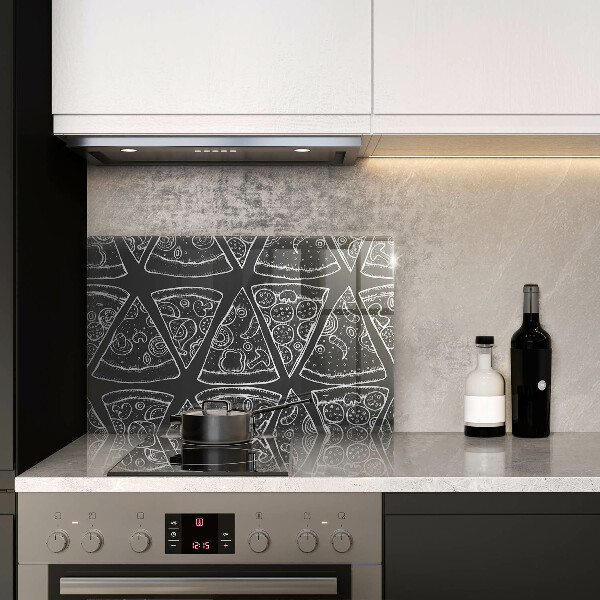 Sklo za varnú dosku Pizza ilustrácie