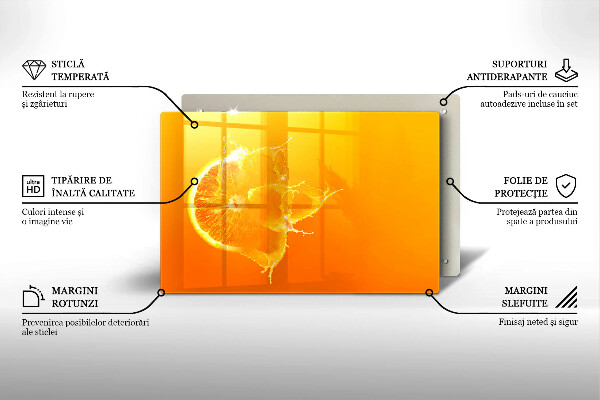 Sklo za varnú dosku Šťavnaté oranžové ovocie