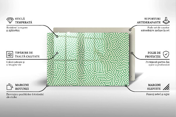 Sklo za varnú dosku Abstraktné línie