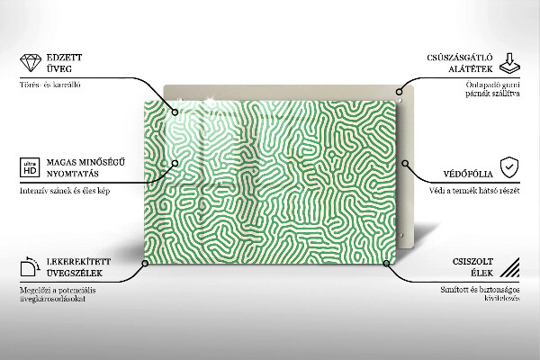 Sklo za varnú dosku Abstraktné línie