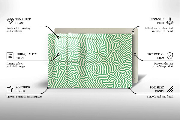 Sklo za varnú dosku Abstraktné línie