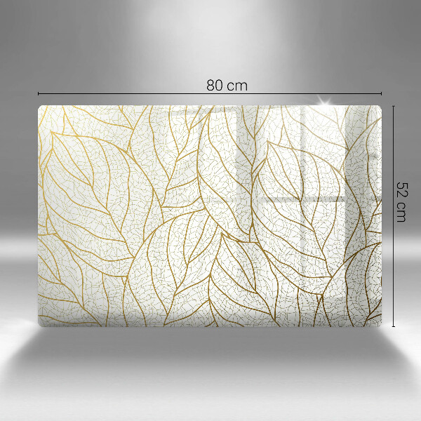 Sklo za varnú dosku Line-art listov vzor