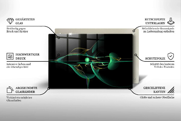 Sklo za varnú dosku Moderná abstrakcia