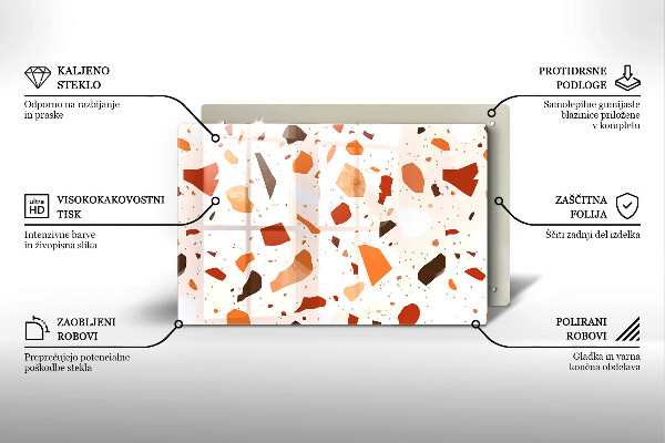 Krycia doska na sporák Dekoratívna kamenina
