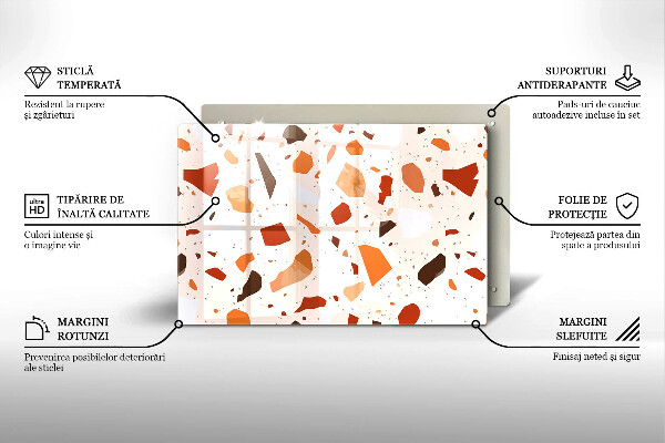 Krycia doska na sporák Dekoratívna kamenina