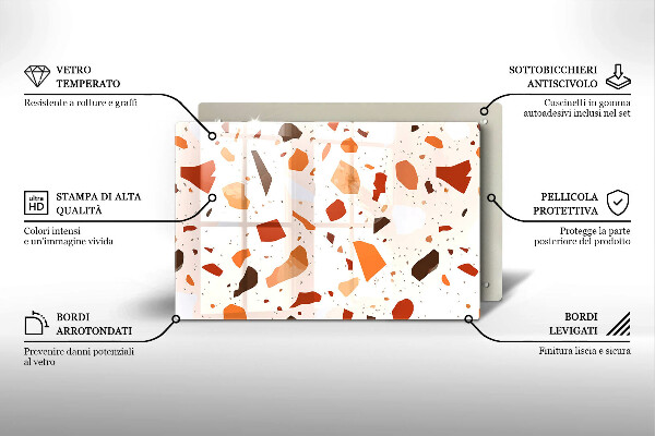Krycia doska na sporák Dekoratívna kamenina