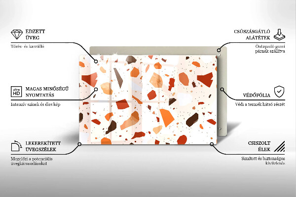 Krycia doska na sporák Dekoratívna kamenina