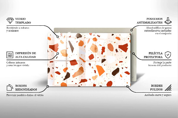Krycia doska na sporák Dekoratívna kamenina