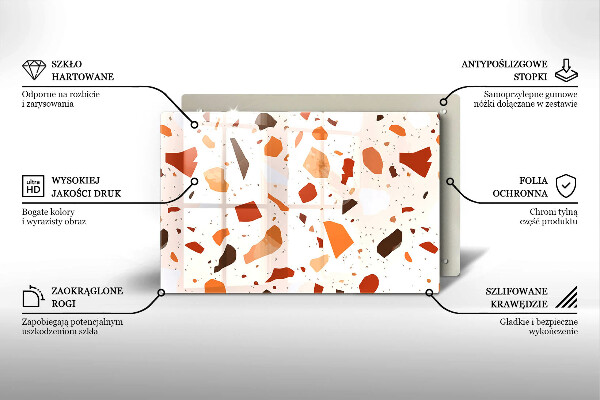 Krycia doska na sporák Dekoratívna kamenina