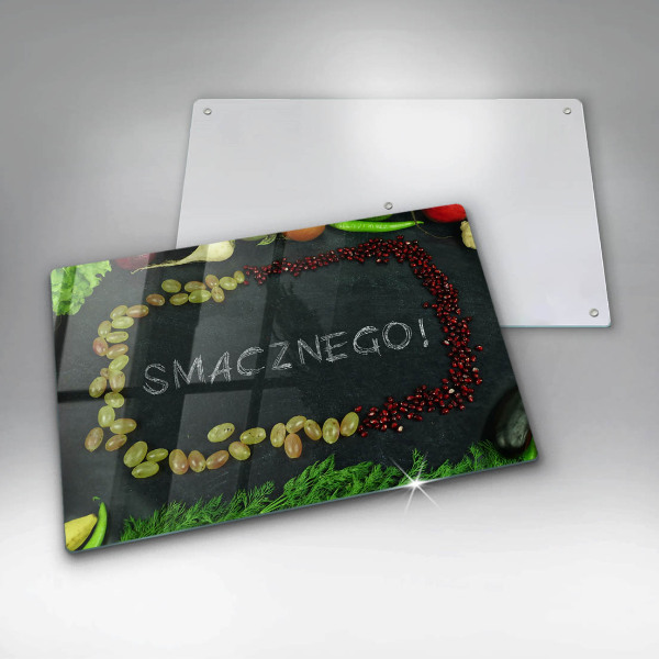 Kryt na indukčnú dosku Nápis Smacznego!