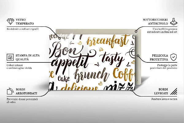Sklo za varnú dosku Bon appetit