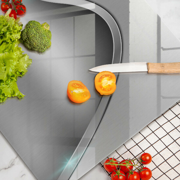 Kalené sklo za sporák Kovová abstrakcia