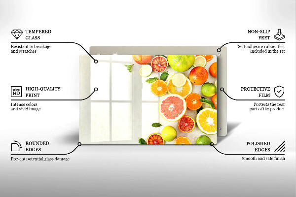 Krycia doska na sporák Citrusové ovocie