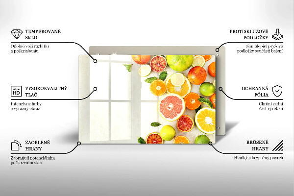 Krycia doska na sporák Citrusové ovocie