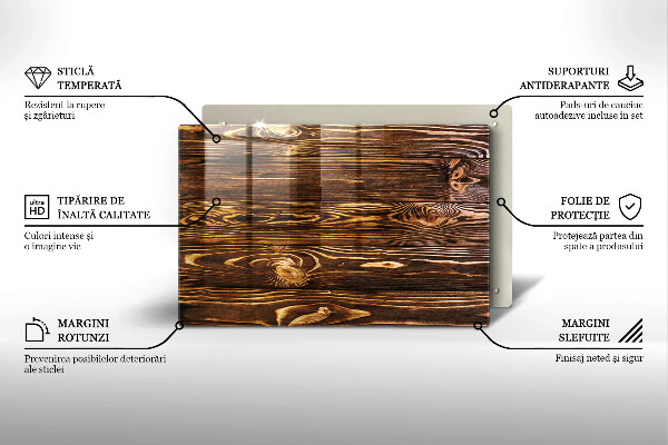 Krycia doska na sporák Textúra dreva