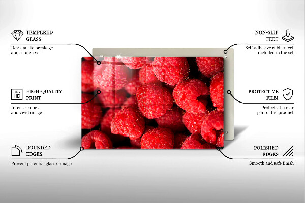 Krycia doska na sporák Malinové ovocie