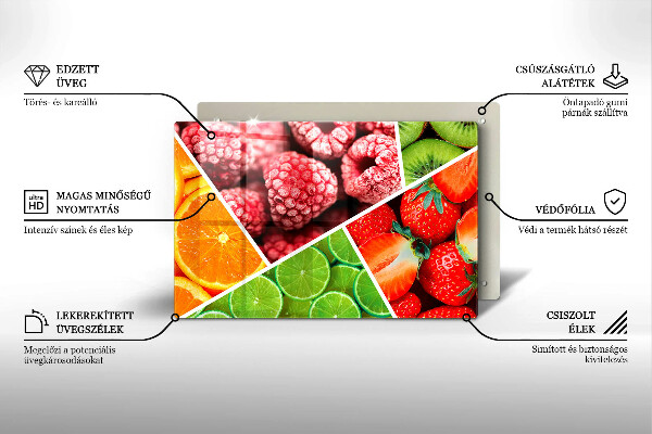 Krycia doska na sporák Farebné ovocie