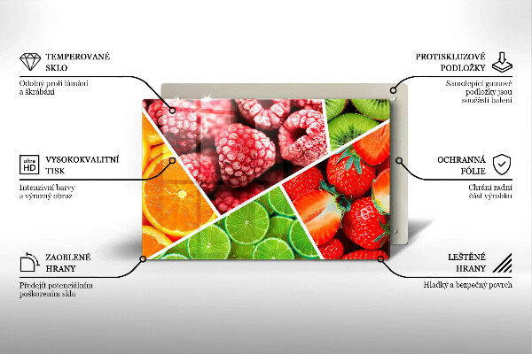 Krycia doska na sporák Farebné ovocie