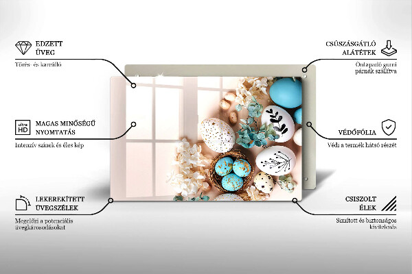 Krycia doska na sporák Veľkonočné ozdoby