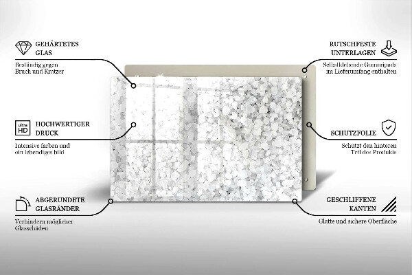 Sklo za varnú dosku Kryštály soli