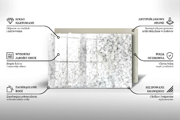 Sklo za varnú dosku Kryštály soli