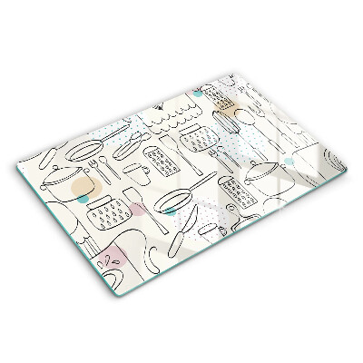 Sklenený kryt za sporák Kuchynské doplnky