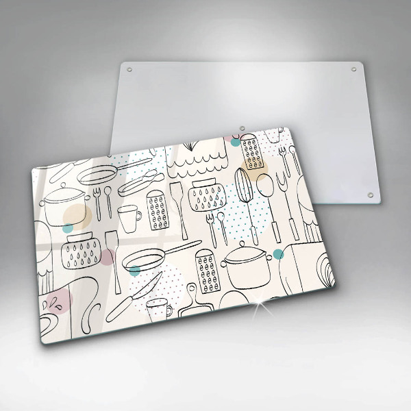 Sklenený kryt za sporák Kuchynské doplnky