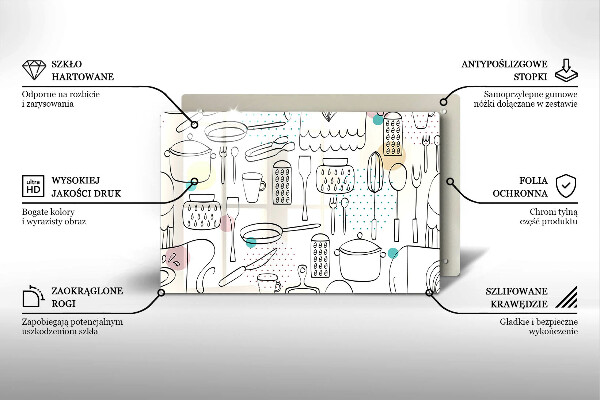 Sklenený kryt za sporák Kuchynské doplnky