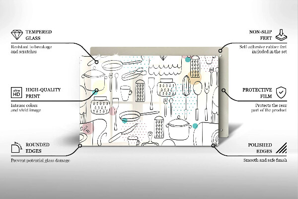 Sklenený kryt za sporák Kuchynské doplnky