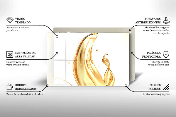 Sklenený kryt za sporák olivový olej