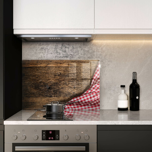 Tvrdené sklo za varnú dosku Drevený stôl