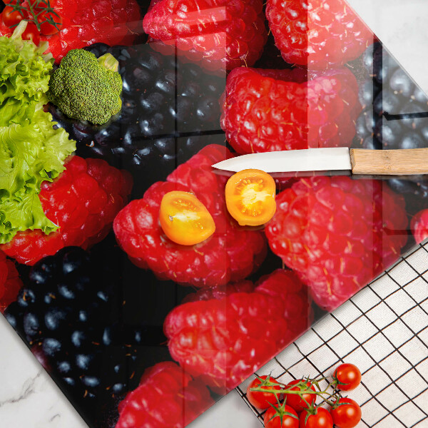 Tvrdené sklo za varnú dosku Maliny a černice