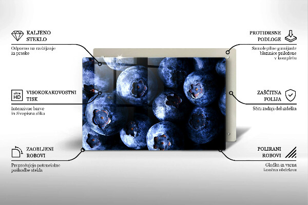 Tvrdené sklo za varnú dosku Zblízka bobúľ