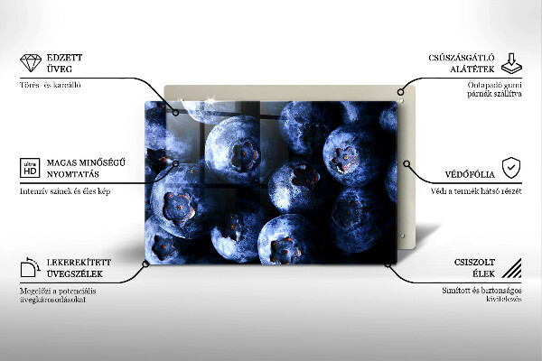 Tvrdené sklo za varnú dosku Zblízka bobúľ