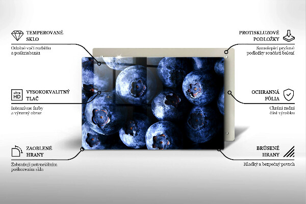 Tvrdené sklo za varnú dosku Zblízka bobúľ