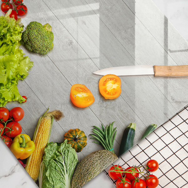 Kalené sklo za sporák Zelenina na kryte