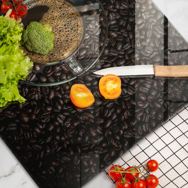 Sklo za varnú dosku Káva a fazuľa