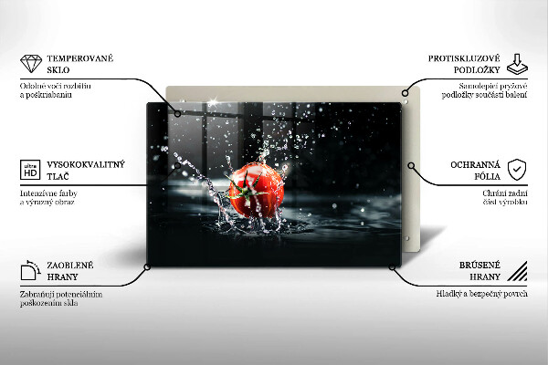 Krycia doska na sporák Paradajka vo vode