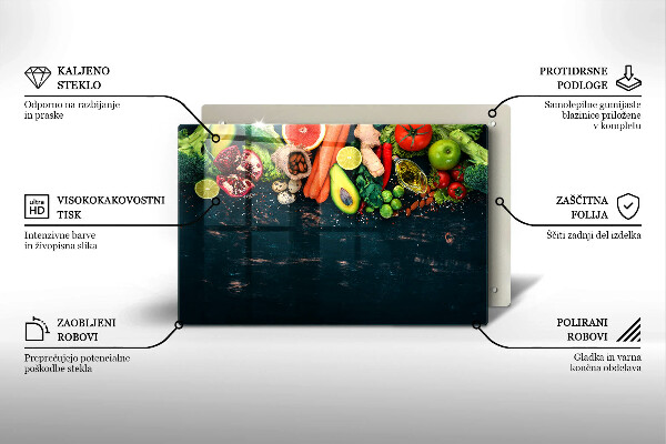 Krycia doska na sporák Ovocie a zelenina