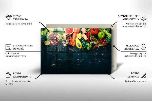 Krycia doska na sporák Ovocie a zelenina