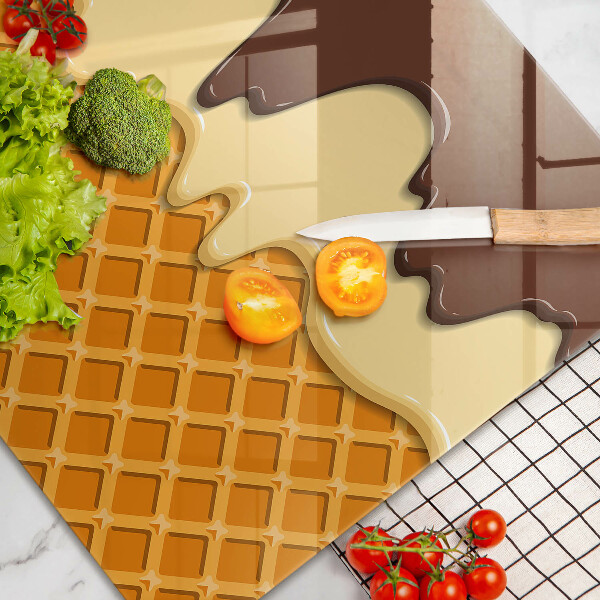 Krycia doska na sporák Ilustrácia kornútok zmrzliny