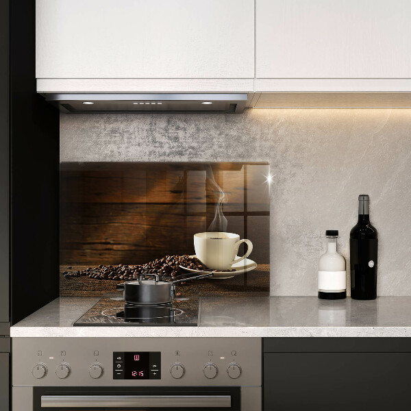 Sklo za varnú dosku Drevená šálka na kávu